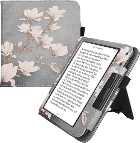 حافظة kwmobile متوافقة مع حافظة Kobo Libra الملونة - غطاء للقارئ الإلكتروني مع إغلاق مغناطيسي - أحمر داكن in Saudi Arabia