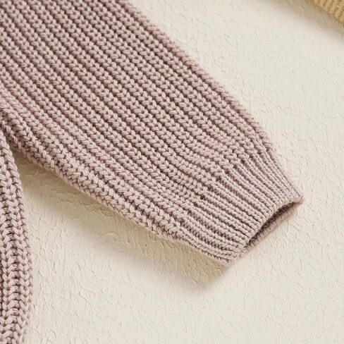 Newborn Toddler Baby Girl Boy Knit Sweater Round Neck Sweatshirt Long Sleeve Tops Pullover Fall Winter Clothes in Saudi Arabia