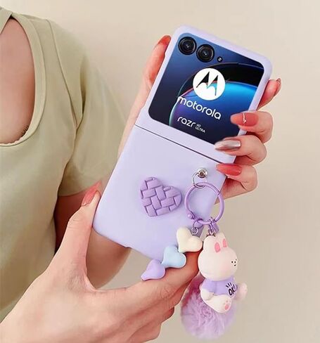 جراب Moto Razr 2024 بتصميم بلينغ جليتر جرلي، جراب هاتف Motorola Razr 2024 لطيف مصنوع يدويًا من حجر الراين المجسم المتلألئ، غطاء نحيف ناعم وشفاف من مادة TPU الماسية لـ Razr 2024 للفتيات والنساء in Kuwait