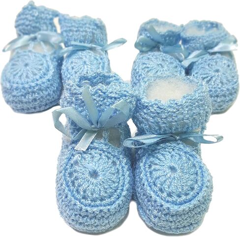 Abelito Newborn Baby Boy Girl Hand Crochet Booties in Saudi Arabia