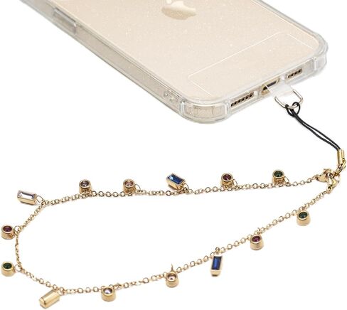 GVIEWIN Phone Charm Beaded Phone Wrist Strap Phone Lanyard with Tether Tab, [Hands-Free & Anti-drop] Detachable Phone Chain Wristlet for Women Girls for iPhone & Most Smartphones, Purple Love in Kuwait