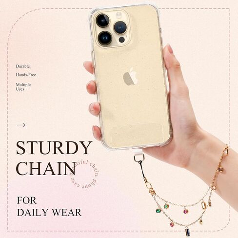 GVIEWIN Phone Charm Beaded Phone Wrist Strap Phone Lanyard with Tether Tab, [Hands-Free & Anti-drop] Detachable Phone Chain Wristlet for Women Girls for iPhone & Most Smartphones, Purple Love in Kuwait