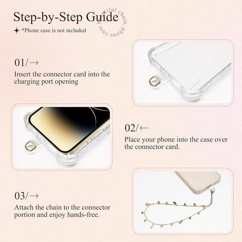 GVIEWIN Phone Charm Beaded Phone Wrist Strap Phone Lanyard with Tether Tab, [Hands-Free & Anti-drop] Detachable Phone Chain Wristlet for Women Girls for iPhone & Most Smartphones, Purple Love in Kuwait