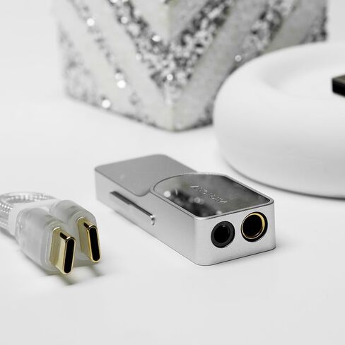 مضخم صوت USB DAC محمول من TANCHJIM Luna، مضخم صوت مزدوج CS43198 DAC مع مخرجين 3.5 مم و4.4 مم لوضوح الصوت (Asano Tanch) in Saudi Arabia