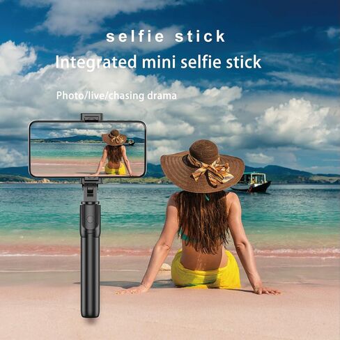 Phone Tripod & Selfie Stick, Extendable Cell Phone Tripod Stand with Wireless Remote, Mini Tripod Compatible with iPhone Android for Travel Group Selfie/Live Streaming/Video Recording (S05-S) in Saudi Arabia