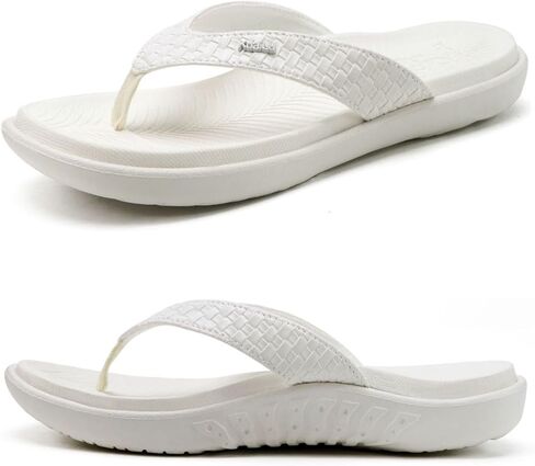 KuaiLu Womens Flip Flops Ladies Yoga Mat Comfortable Walking Thong Sandals With Plantar Fasciitis Arch Support Slip On Indoor Outdoor For Summer in Kuwait