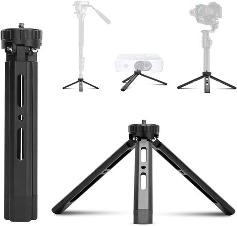 حامل ثلاثي صغير من الألومنيوم، حامل ثلاثي القوائم لسطح المكتب من أجل Zhiyun Smooth Q/4، Crane Plus/2، Osmo Mobile، Ronin-S، Vimble 2، حامل ثلاثي مثبت بمقبض Gimbal in Saudi Arabia