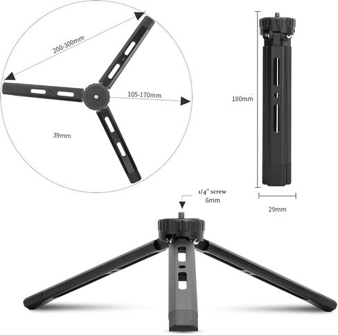 حامل ثلاثي صغير من الألومنيوم، حامل ثلاثي القوائم لسطح المكتب من أجل Zhiyun Smooth Q/4، Crane Plus/2، Osmo Mobile، Ronin-S، Vimble 2، حامل ثلاثي مثبت بمقبض Gimbal in Saudi Arabia