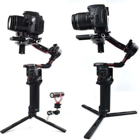 حامل ثلاثي صغير من الألومنيوم، حامل ثلاثي القوائم لسطح المكتب من أجل Zhiyun Smooth Q/4، Crane Plus/2، Osmo Mobile، Ronin-S، Vimble 2، حامل ثلاثي مثبت بمقبض Gimbal in Saudi Arabia