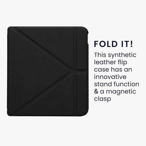 kwmobile Origami Case Compatible with Kobo Libra Colour Case - Slim PU Leather Cover with Stand - Dark Green in Kuwait