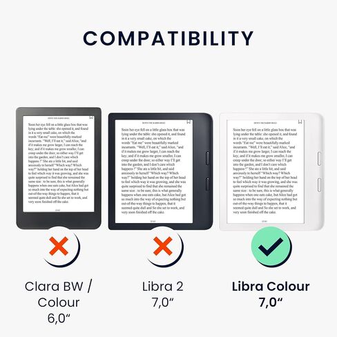 kwmobile Origami Case Compatible with Kobo Libra Colour Case - Slim PU Leather Cover with Stand - Dark Green in Kuwait