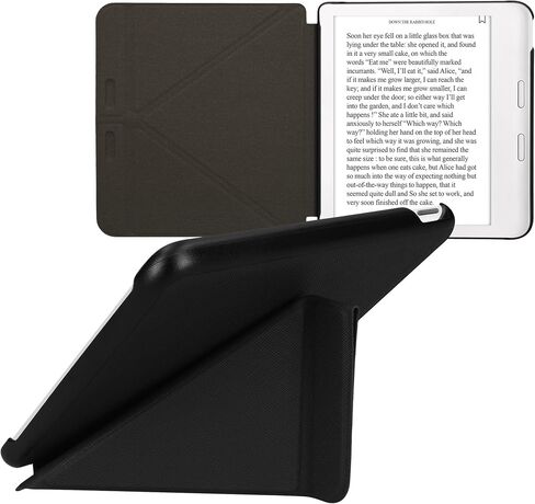 kwmobile Origami Case Compatible with Kobo Libra Colour Case - Slim PU Leather Cover with Stand - Dark Green in Kuwait