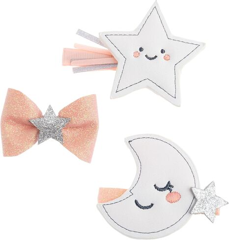 Stephen Joseph, 3-Pack Glitter Hair Clips for Girls – Cute Shimmer Non-Slip Alligator Hair Clip, Hair Clips Barrettes for Baby Girls Toddlers Kids, Bunny in Kuwait
