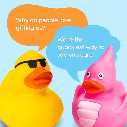 Rubber Ducks - 30 Piece Bulk Pack for Bath, Pool, Party, Cruise, Jeep Ducking, Decoration & More - Small Assorted Funny Toy Duckies with Gift Box in Kuwait