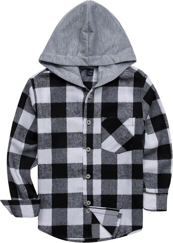 siliteelon Toddler Boys Flannel Shirt Long Sleeve Plaid Shirts Button Down Shirts in Saudi Arabia