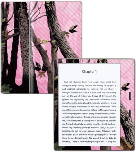 جلد من ألياف الكربون MightySkins لجهاز Amazon Kindle Oasis 7 بوصة (الجيل التاسع) - إخفاء اللون الوردي | لمسة نهائية واقية ومتينة من ألياف الكربون | سهلة التطبيق والإزالة وتغيير الأنماط | صنع في الولايات المتحدة الأمريكية in Kuwait