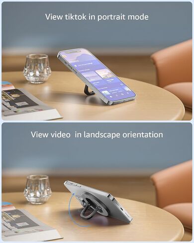 [2024 Newest] SUPERONE for MagSafe Phone Grip, Stylish Cool Magnetic Ring Holder with Adjustable Stand, Removable MagSafe Accessories Only for iPhone 16/15/14/13/12 Series and MagSafe Case - Colorful in Kuwait