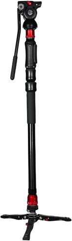 IFOOTAGE Cobra 3 A150S Strike Monopod، كاميرا Monopod مع التحكم في قفل الدواسة، تعديل الارتفاع السريع بخطوة واحدة، Monopod التصوير الفوتوغرافي الاحترافي مناسب لكاميرات SLR وكاميرات الفيديو (59 بوصة) in Kuwait