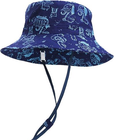Baby Sun Hat Toddler Bucket Hats Summer Sun Protective Kids Beach Hats Wide Brim Outdoor Camping Hat for Boys Girls in Saudi Arabia