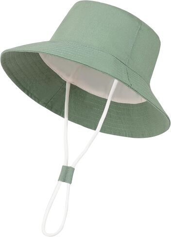 Baby Sun Hat Toddler Bucket Hats Summer Sun Protective Kids Beach Hats Wide Brim Outdoor Camping Hat for Boys Girls in Saudi Arabia