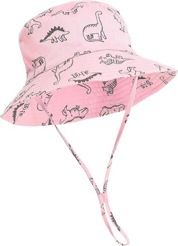 Baby Toddler Sun Protective Bucket Hat Wide Brim Outdoor Camping Boys Girls | Kids Beach Hats UPF 50+ Summer Essentials Adjustable hats Age 0-8 Years in Saudi Arabia