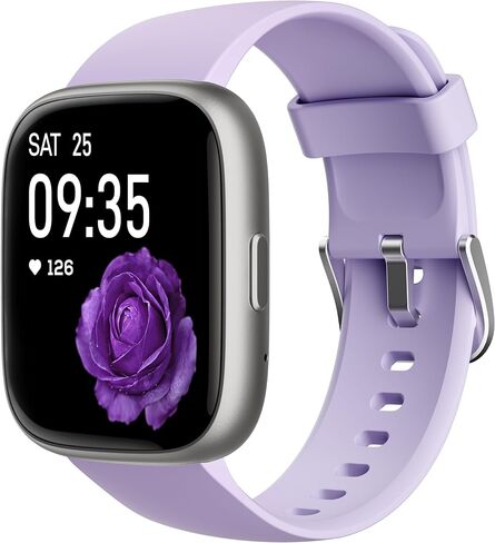 Smart Watch for Women, Alexa Built-in, Answer/Make Calls, 1.83" Fitness Tracker Watch with Heart Rate Monitor, Sleep Tracker, Pedometer, IP68 Waterproof, Smartwatch Compatible Android iOS in Saudi Arabia