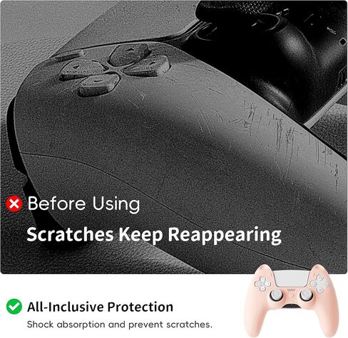 حافظة سيليكون لوحدة التحكم بأذن القطة اللطيفة من ELETIUO، غطاء وحدة تحكم ناعم مضاد للانزلاق متوافق مع محطة الشحن، واقي مطاطي مريح لوحدة تحكم PS5، أبيض in Kuwait