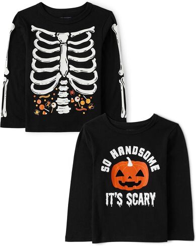 The Children's Place Baby Boys' and Toddler All Holidays Long Sleeve Graphic T-Shirts,multipacks in Saudi Arabia