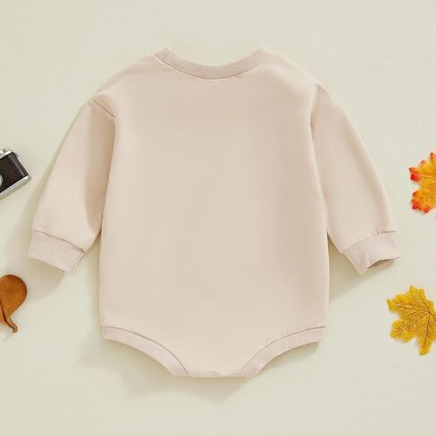 FIOMVA Baby Girl Halloween Outfit Fall Newborn My First Halloween Outfits Infant Sweatshirt Bubble Romper Pumpkin Clothes in Saudi Arabia