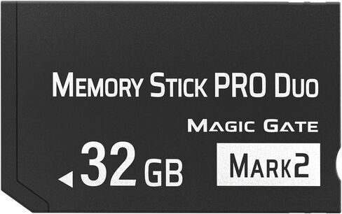 شريحة ذاكرة أصلية سعة 16 جيجابايت Pro Duo MARK2، شريحة ذاكرة ثنائية عالية السرعة متوافقة مع ملحقات PSP1000 2000 3000 وبطاقات ذاكرة الكاميرا الرقمية (أسود - 16 جيجابايت) in Kuwait