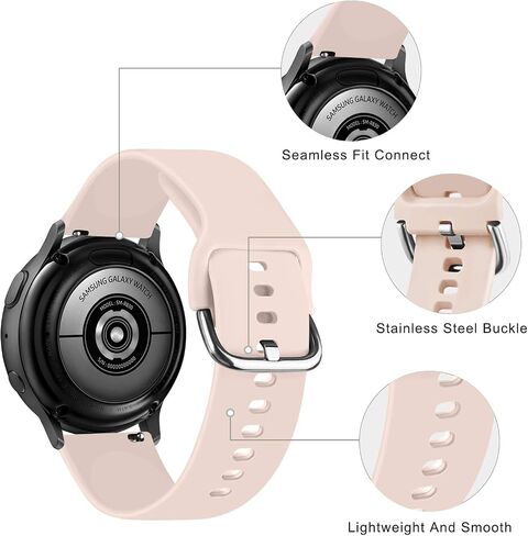 Vanjua Bands for Amazfit Bip 3 / Bip 3 Pro Band Women Men, Amazfit Bip U Pro / Bip / Bip Lite / Bip S / Bip S lite / Bip U, 20mm Quick Release Soft Silicone Replacement Strap for Amazfit GTR mini / GTS 4 / GTS 4 Mini / GTS 3 / GTS 2 / GTS 2e / GTS 2 mini  in Saudi Arabia