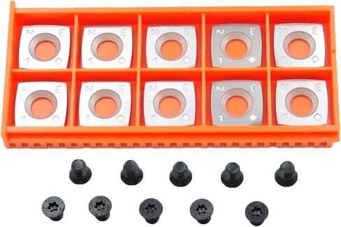 15mm with 4'' Radius Carbide Inserts Cutters(15x15x2.5mm-R100 with Screws) Fits Spiral/Helical Planer Cutter Head Lathe Woodturning Tools. in Saudi Arabia