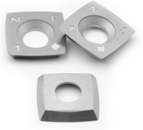 15mm with 4'' Radius Carbide Inserts Cutters(15x15x2.5mm-R100 with Screws) Fits Spiral/Helical Planer Cutter Head Lathe Woodturning Tools. in Saudi Arabia