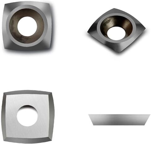 15mm with 4'' Radius Carbide Inserts Cutters(15x15x2.5mm-R100 with Screws) Fits Spiral/Helical Planer Cutter Head Lathe Woodturning Tools. in Saudi Arabia
