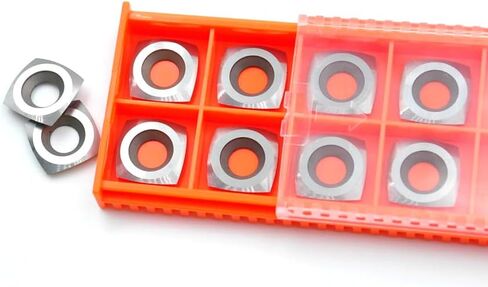 15mm with 4'' Radius Carbide Inserts Cutters(15x15x2.5mm-R100 with Screws) Fits Spiral/Helical Planer Cutter Head Lathe Woodturning Tools. in Saudi Arabia