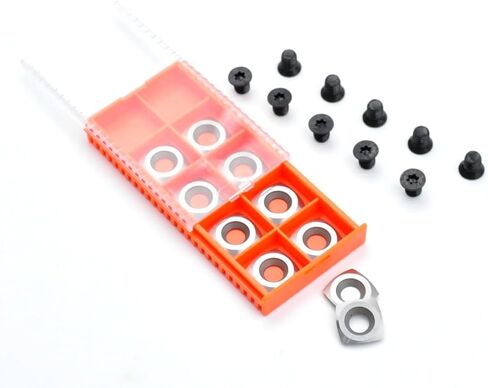 15mm with 4'' Radius Carbide Inserts Cutters(15x15x2.5mm-R100 with Screws) Fits Spiral/Helical Planer Cutter Head Lathe Woodturning Tools. in Saudi Arabia