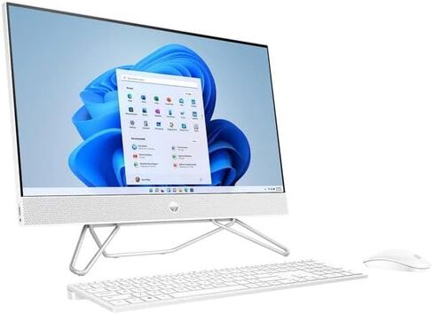 HP All-in-One Desktop Computer, 21.5" FHD Display, 32 GB RAM, 2 TB SSD, Intel Celeron J4025, Webcam, Wi-Fi 6, Bluetooth, HDMI, Windows 11 Pro with Microsoft Office Lifetime License in Saudi Arabia