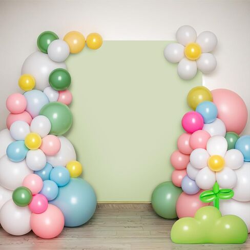 Babenest Wedding Arch Backdrop Cover, 6.6x6.6FT White Two-Sided Spandex Cover for Square Metal Arch Stand, Fitted Balloon Arch Cover for Party Ceremony Birthday Baby Shower Anniversary Decoration in Saudi Arabia