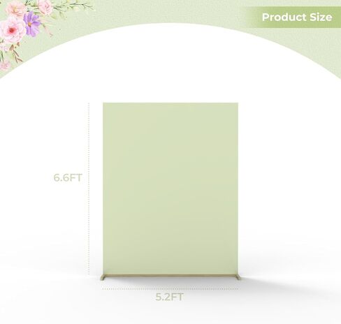 Babenest Wedding Arch Backdrop Cover, 6.6x6.6FT White Two-Sided Spandex Cover for Square Metal Arch Stand, Fitted Balloon Arch Cover for Party Ceremony Birthday Baby Shower Anniversary Decoration in Saudi Arabia