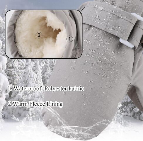 Toddler Winter Gloves Waterproof Baby Boys Mittens Fleece Girls Snow Gloves for Infant Kids Unisex Ski 6M-5T in Saudi Arabia