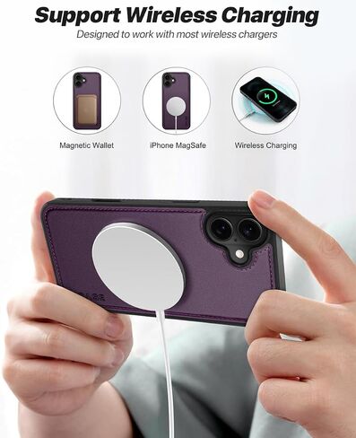 OCASE for iPhone 16 Pro Max Case Detachable Wallet Case with Card Holder, [2 in 1] PU Leather Flip Folio Case with RFID Blocking Stand Wrist Strap Shockproof Phone Cover 6.9 Inch 2024, Black in Kuwait