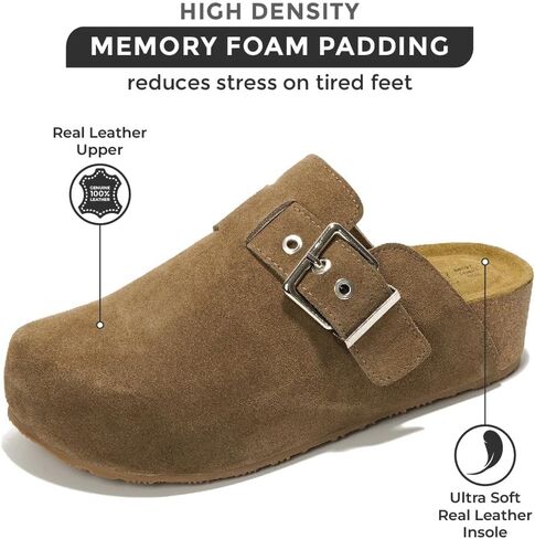 Project Cloud Clogs for Women - Memory Foam Women's Mules & Clogs, Wedges Heels for Women - Boston Clogs & Platform Clogs for Women Footwear, Womens Clogs - Mules for Women 2024 (Rhona) in Kuwait