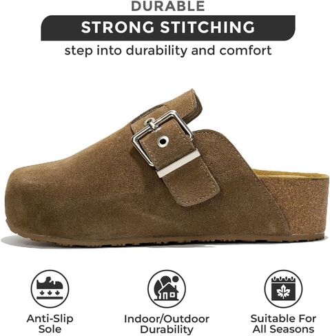 Project Cloud Clogs for Women - Memory Foam Women's Mules & Clogs, Wedges Heels for Women - Boston Clogs & Platform Clogs for Women Footwear, Womens Clogs - Mules for Women 2024 (Rhona) in Kuwait