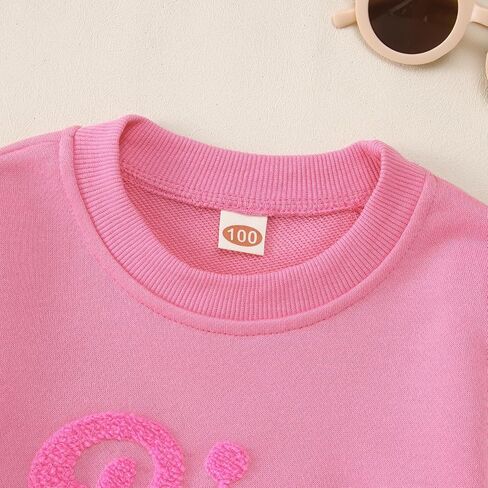 سم C & M WODRO سترة الأخت الكبرى طفل رضيع فتاة الشنيل التصحيح Crewneck البلوز القمم الرضع الأخت الكبرى قميص الزي in Kuwait