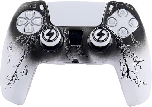 RALAN Dragon Controller Skin Silicone for PS5, Non-Slip Grip Cover Protector Compatible with PlayStation 5 Controllers with 2 Thumb Grip Caps in Saudi Arabia