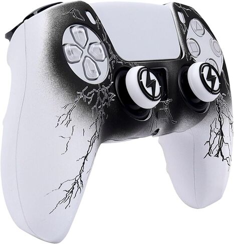 RALAN Dragon Controller Skin Silicone for PS5, Non-Slip Grip Cover Protector Compatible with PlayStation 5 Controllers with 2 Thumb Grip Caps in Saudi Arabia