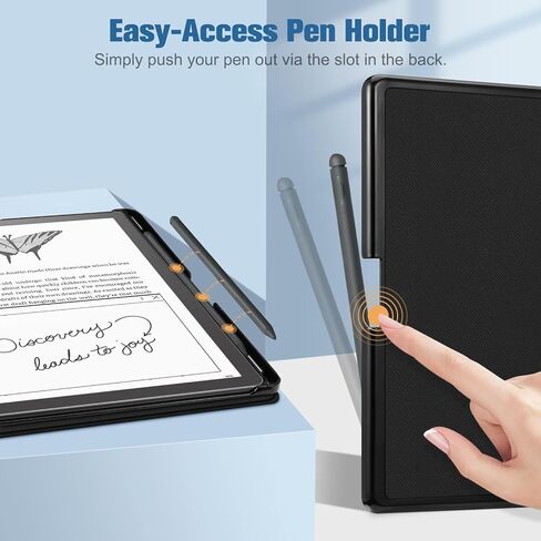 Fintie Slim Case for Kindle Scribe 10.2 Inch 2024/2022, Vintage Brown | Built-in Pen Holder, Lightweight Book Folio Cover, PU Leather with Hard Back Shell, Magnetic Closure, Auto Wake/Sleep in Kuwait