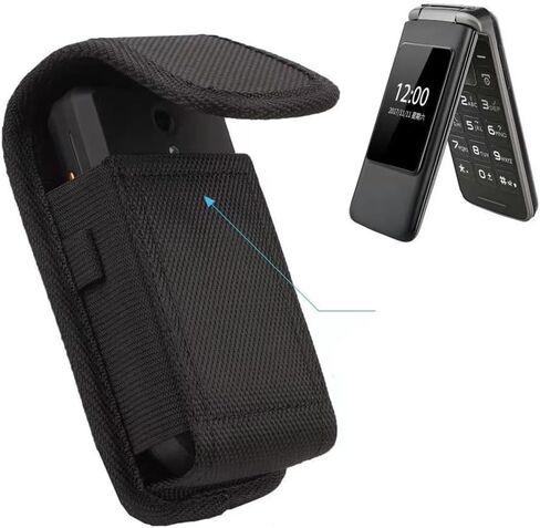 Flip Phone Case,Magnetic Closure PU Leather Elastic Wallet Loop Phone Case in Saudi Arabia