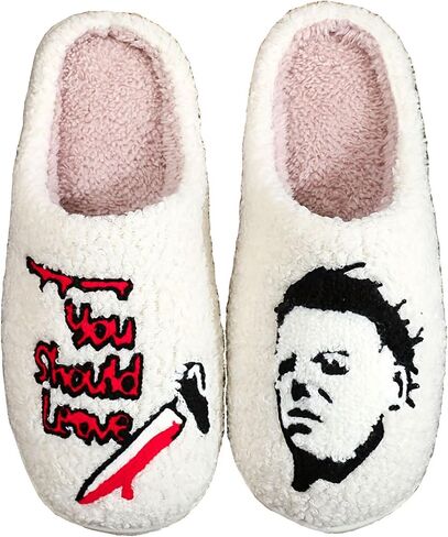 Womens Mens House Slippers Retro Comfy Warm Plush Slip on Fluffy Memory Foam Home Sippers for Winter Indoor Outdoor in Saudi Arabia