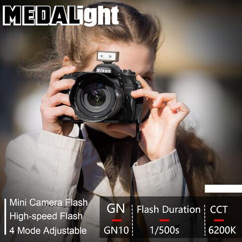 F1 Mini Camera Flash Camera Flash Speedlite for Ricoh (GR3/GR3X,etc.) Nikon/Canon/Fuji,Digital Film Cameras,Mini hot Shoe Flash for DSLR Camera（Not Compatible for Sony ZV-1F. in Saudi Arabia